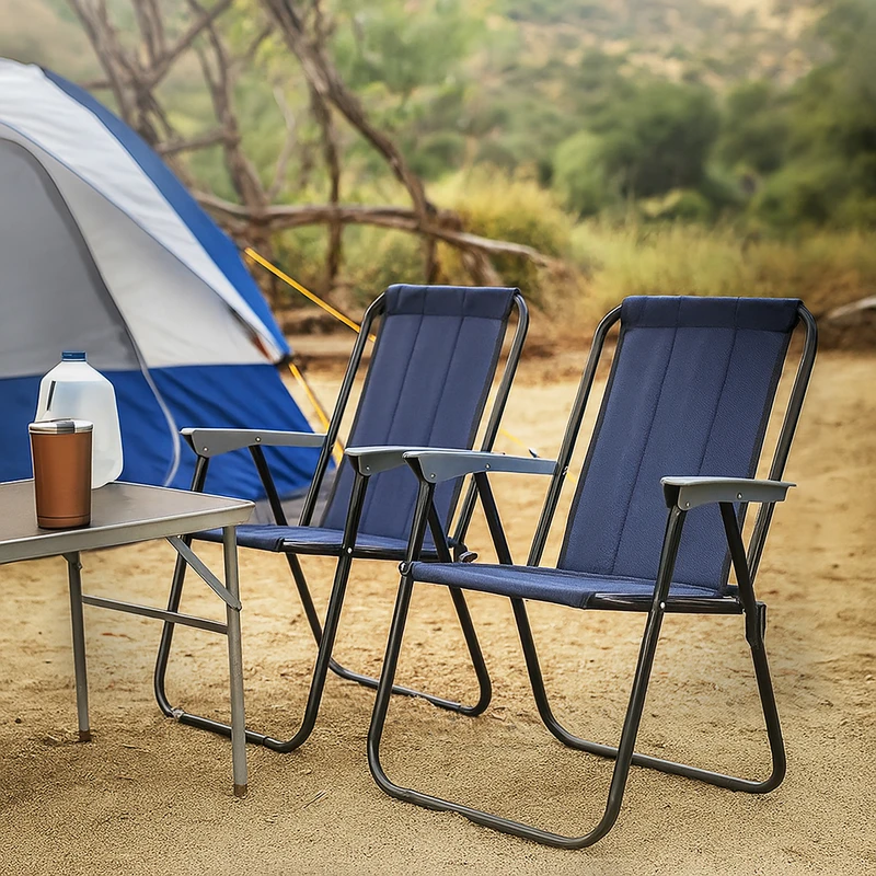 عکس شماره 7 : صندلی تاشو سفری کد 1 مجموعه 2 عددی