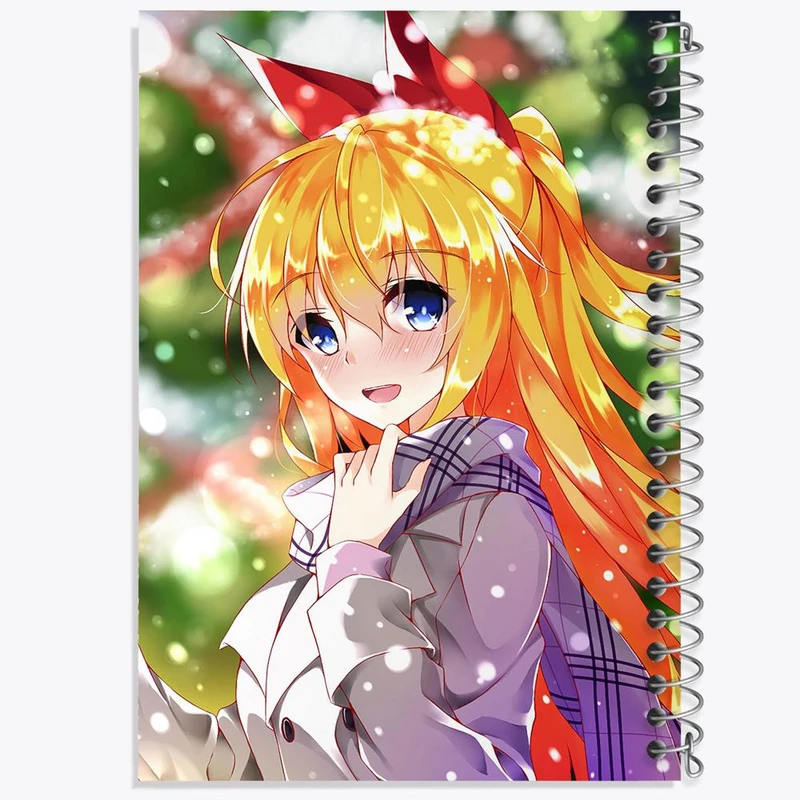 دفتر مشق 50 برگ خندالو مدل انیمه عشق دروغین کد 17200