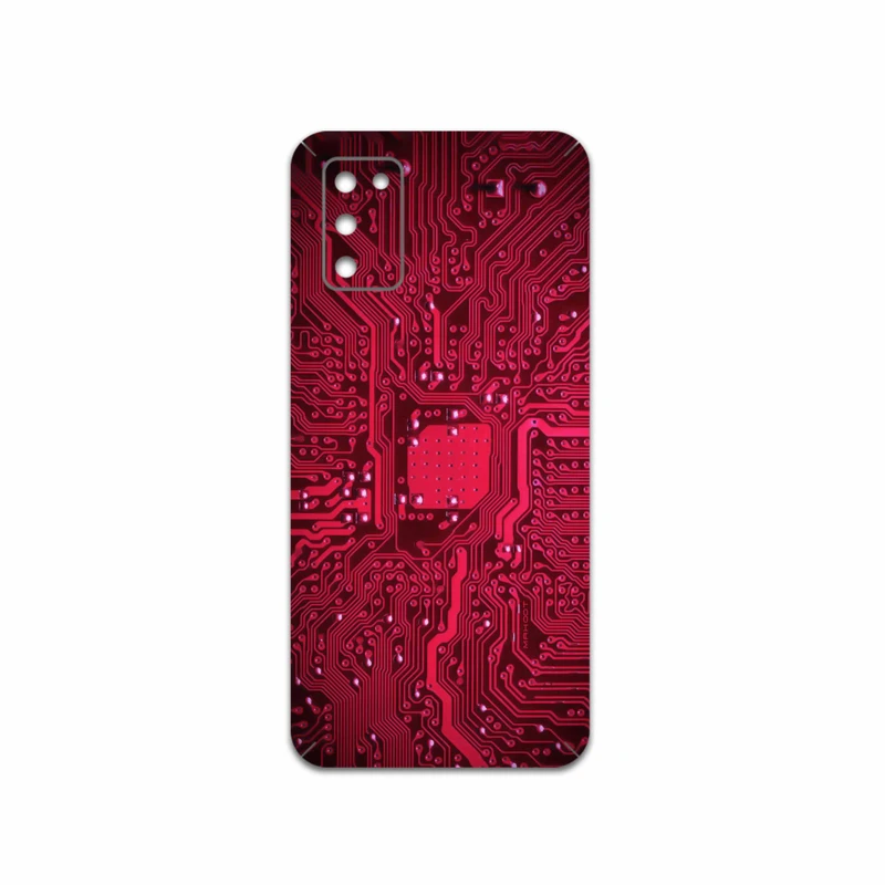 برچسب پوششی ماهوت مدل Red-Printed-Circuit-Board مناسب برای گوشی موبایل سامسونگ Galaxy A03S