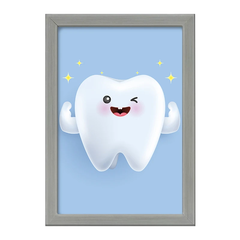 تابلو خندالو طرح دندان و دندان پزشکی کودکانه کد 36728
