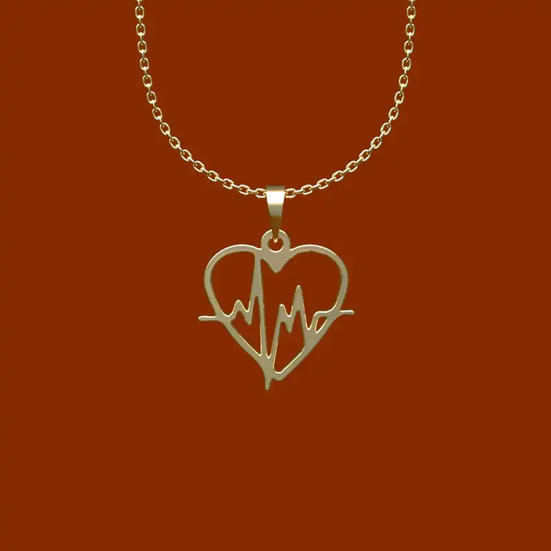 گردنبند طلا 18 عیار زنانه مدوپد مدل گل کد CA11084