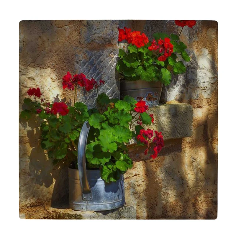 زیر لیوانی طرح گلدان های شمعدانی کد    4074985_2860