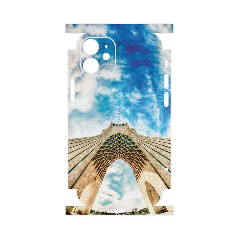 برچسب پوششی ماهوت مدل AZADI-Tower-FullSkin مناسب برای گوشی موبایل اپل iPhone 12 mini
