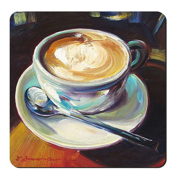 زیر لیوانی طرح فنجان کاپوچینو کد nzl274