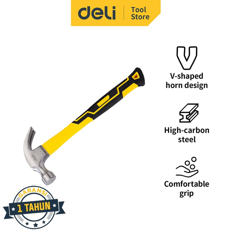 چکش میخ کش دلی مدل DL5002 وزن 500 گرم چکش میخ کش دلی مدل DL5002 وزن 500 گرم