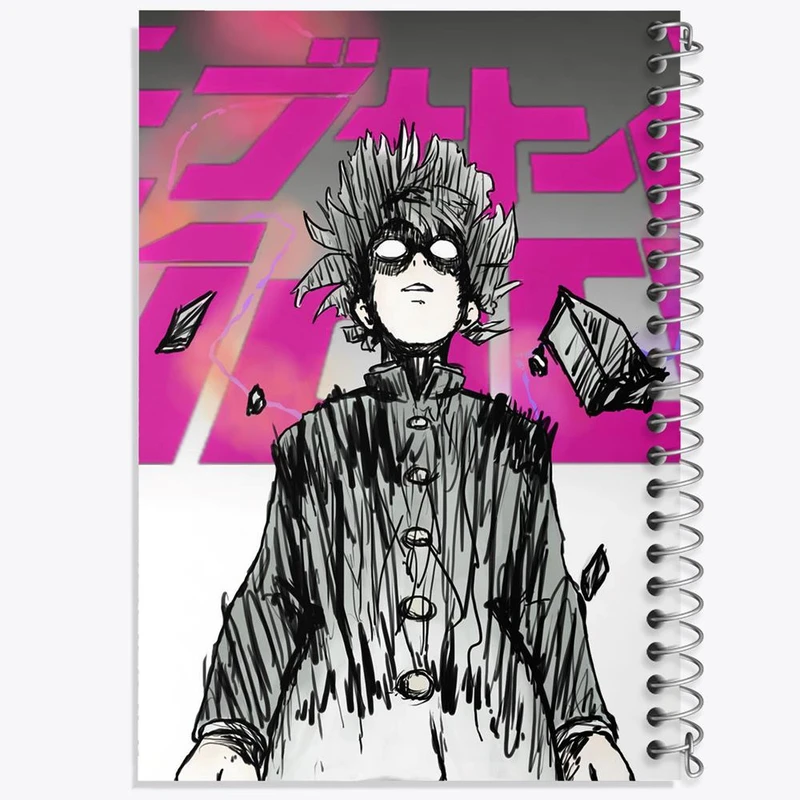 دفتر مشق 50 برگ خندالو مدل ریتسو انیمه موب سایکو Mob Psycho 100 کد 24494