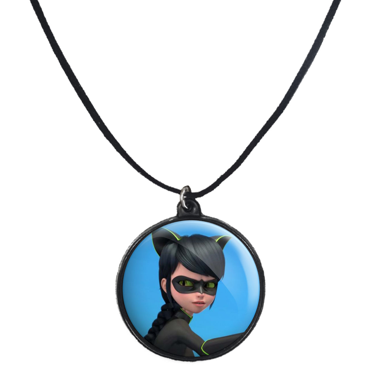 گردنبند پرمانه طرح کفشدوزکی کد pmb.601 مدل دو طرفه