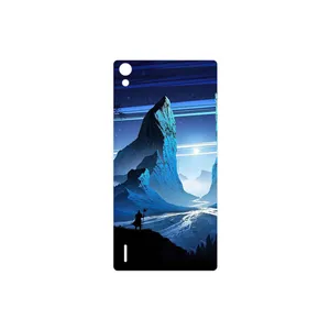 MAHOOT Blue Mountains Digital Art Cover Sticker for Huawei Ascend P7