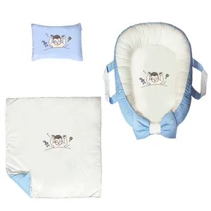 سرویس خواب سه تکه نوزاد ناریکو مدل گارد محافظ دار طرح پسربچه کد 0440