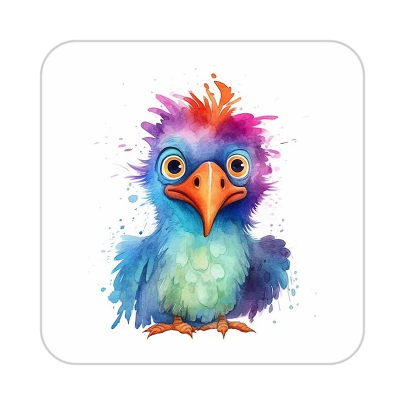 زیر لیوانی کاکتی طرح حیوانات رنگی مدل mp26261