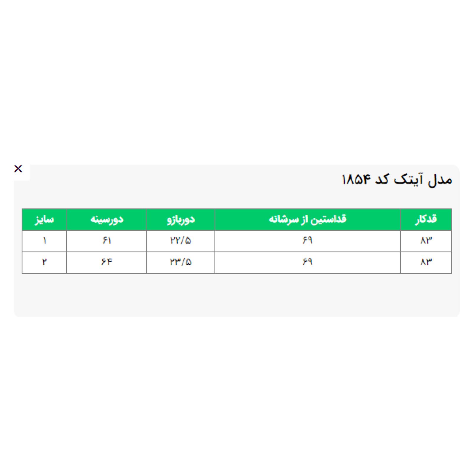 مانتو زنانه السانا مدل آیتک کد 185401 -  - 7