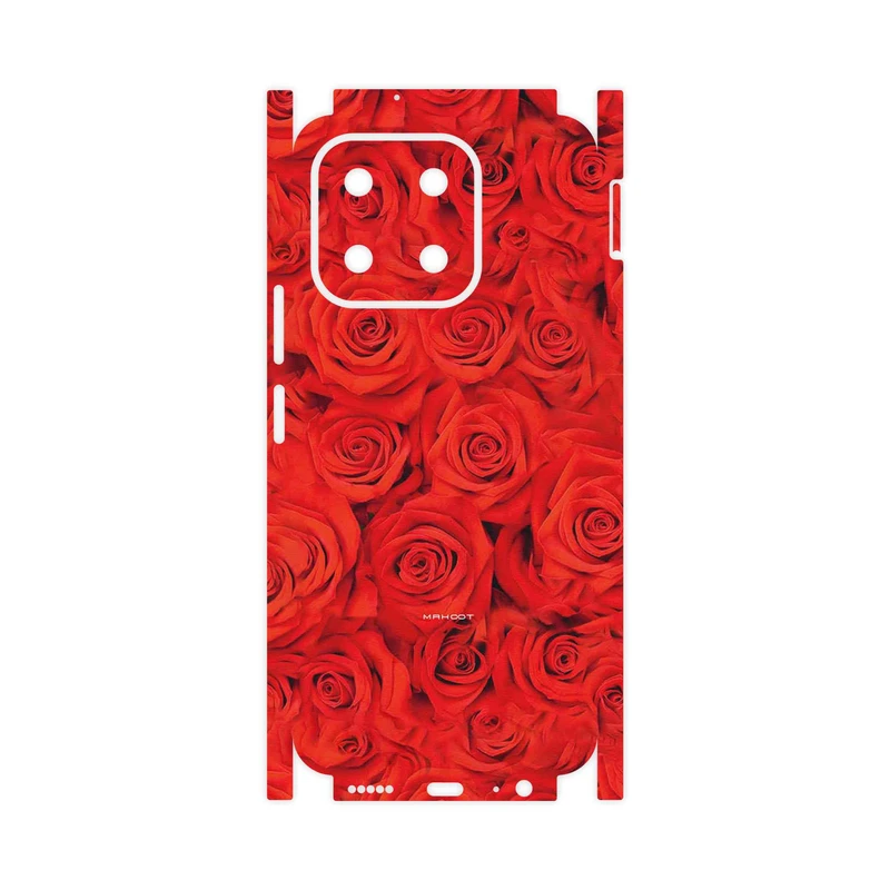 برچسب پوششی ماهوت مدل Red_Flower-FullSkin مناسب برای گوشی موبایل آنر X6b