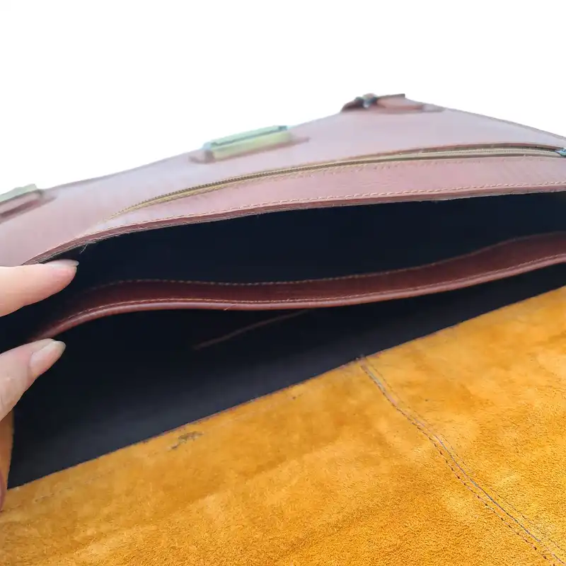 کیف دستی مدل آفاق چرم طبیعی گاوی کد A_990