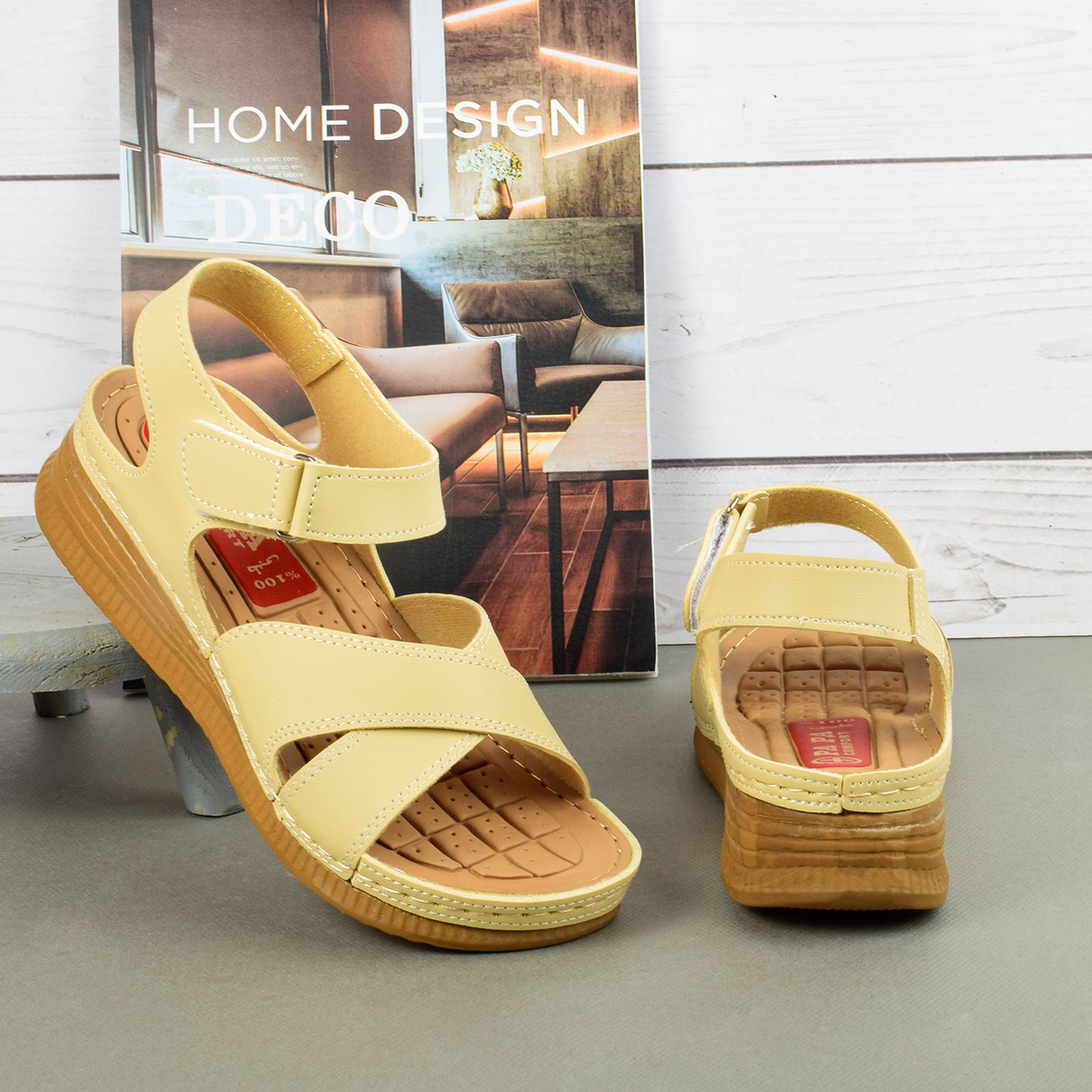 صندل زنانه پاپا مدل طبی ماساژوری CR.2793 - - 6