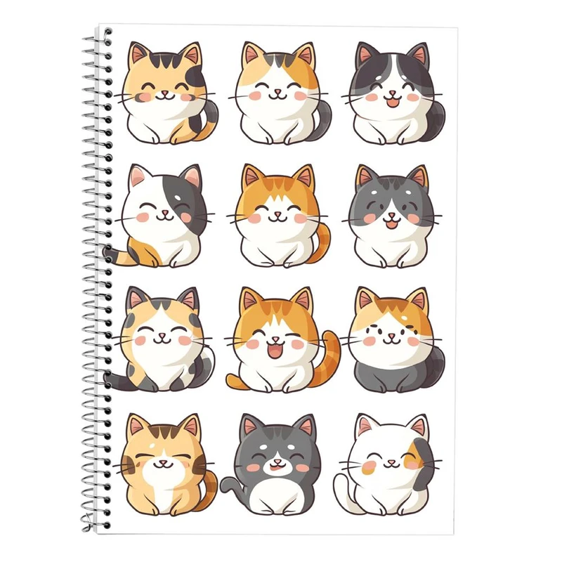 دفتر لغت 50 برگ مدوپد طرح سگ و گربه کد DF17315