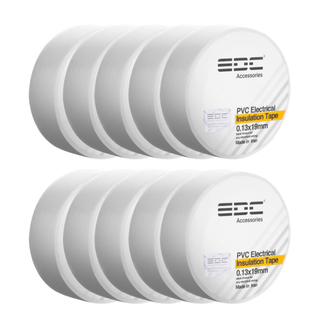 نوار چسب برق ای دی سی مدل PVC بسته 10 عددی