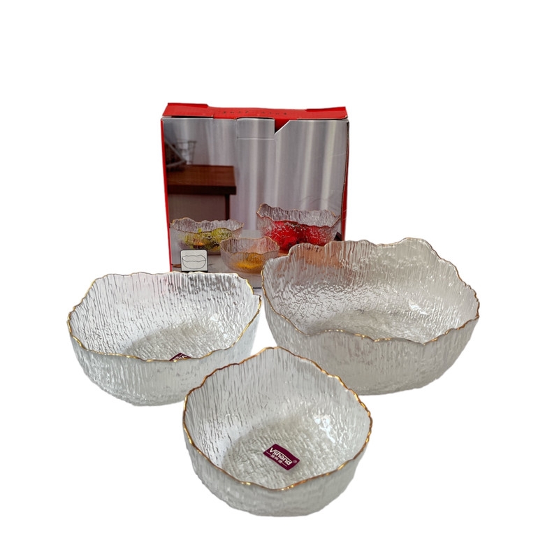 کاسه  وی شند مدل یخی دفرمه کد VT2795  مجموعه 3 عددی