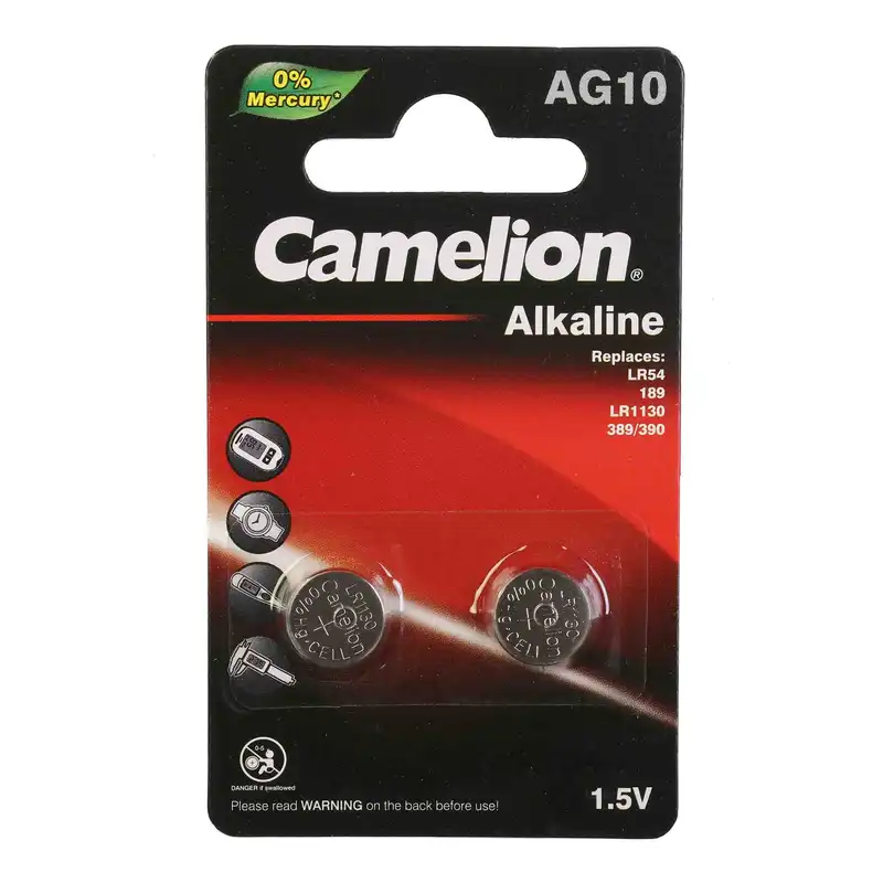 باتری ساعت کملیون مدل Lr1130 بسته دو عددی