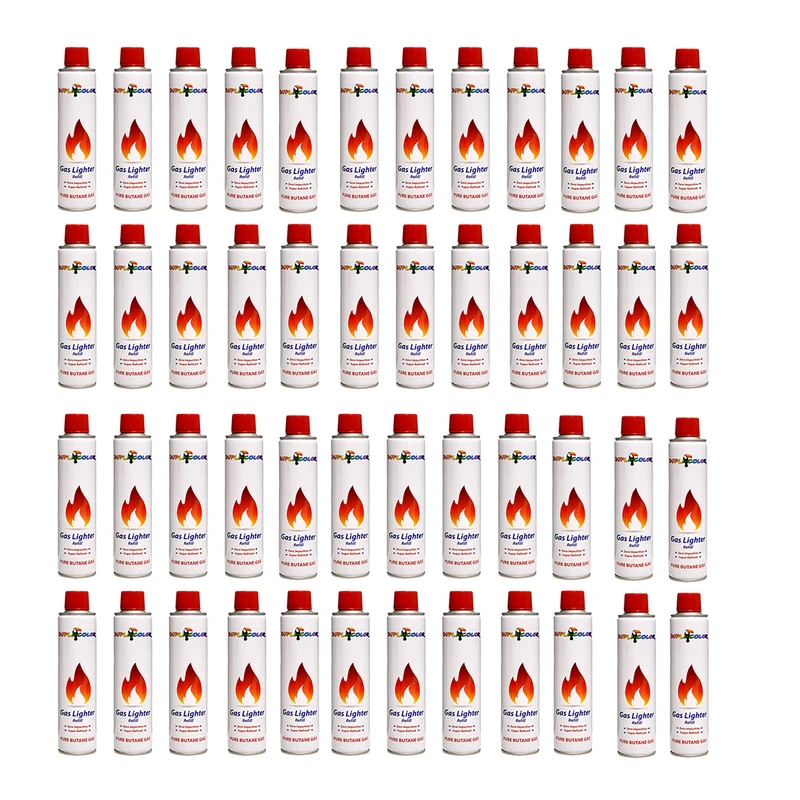 گازفندک دوپلی کالر مدل اسپری حجم 300 میلی لیتر مجموعه 48 عددی