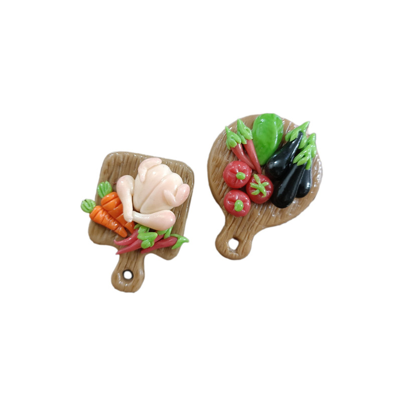 مگنت طرح تخته مرغ و تخته سبزیجات کد 0050 مجموعه دو عددی 