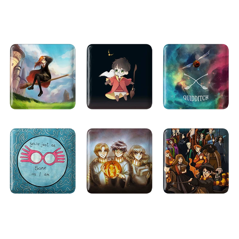 مگنت خندالو طرح هری پاتر Harry Potter کد 1580B مجموعه 6 عددی