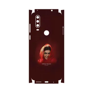 MAHOOT Portrait of an Indian Woman-FullSkin Cover Sticker for Motorola One Action