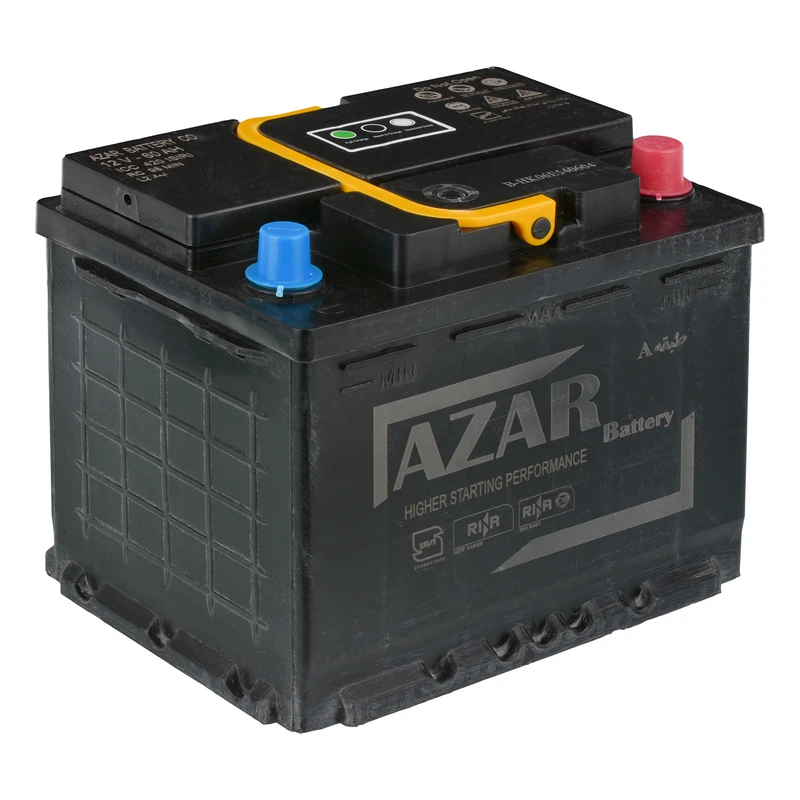 باتری اتمی 12 ولت 60 آمپر خودرو آذر باتری مدل GC290