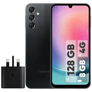 گوشی موبایل سامسونگ مدل Galaxy A24 4G دو سیم کارت ظرفیت 128 گیگابایت و رم 8 گیگابایت به همراه شارژر سامسونگ
