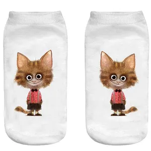 جوراب بچگانه طرح لبخند گربه کد 55