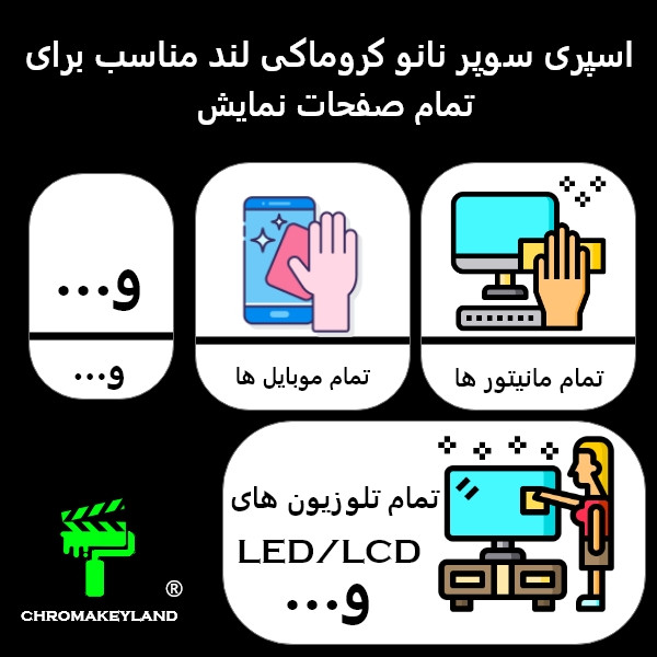 کیت تمیزکننده LCD/LED کروماکی لند مدل SUPER NANO