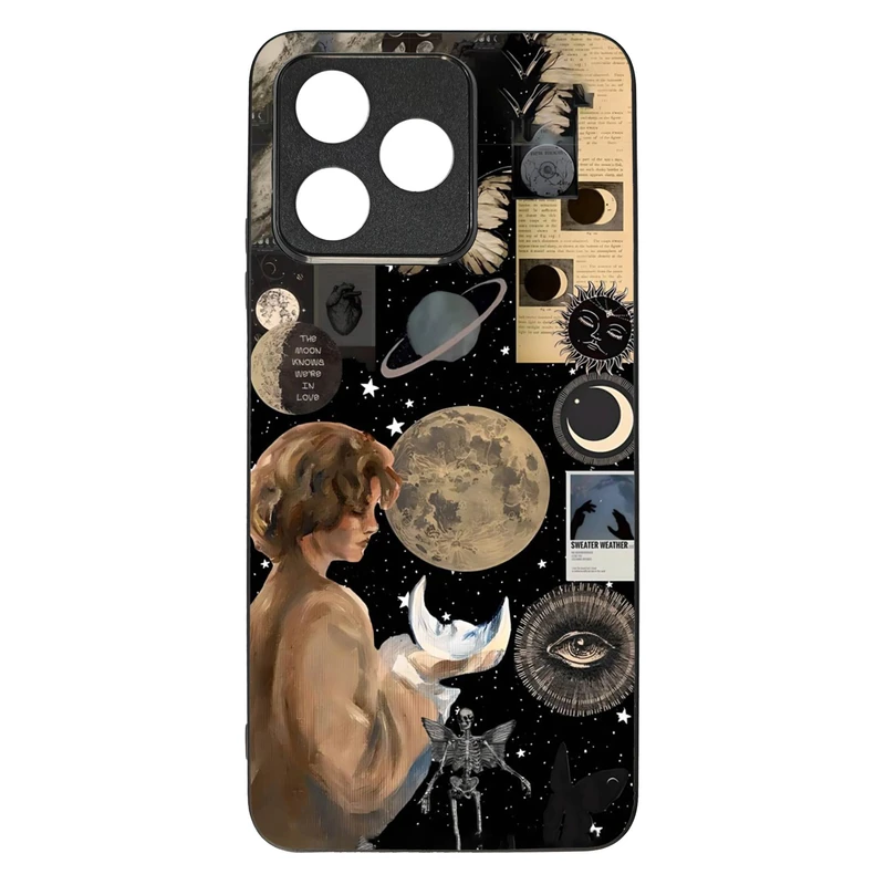 کاور قاب گارد گوشی طرح ماه کد TPU-059 مناسب برای گوشی موبایل ریلمی C53