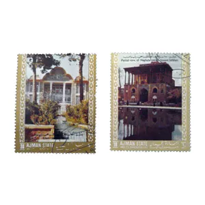 تمبر یادگاری مدل اماکن تاریخی کد bc-1412 مجموعه 2 عددی