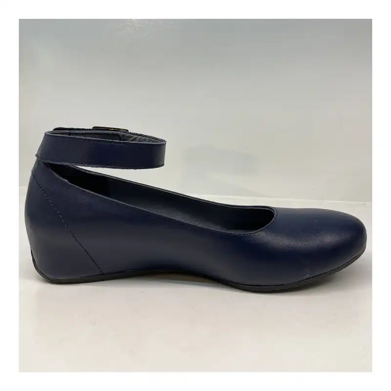 کفش روزمره زنانه سرزمین چرم کد 1546 رنگ سرمه ای