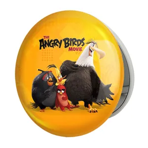 آینه جیبی خندالو طرح پرندگان خشمگین Angry Birds مدل تاشو کد 13861 