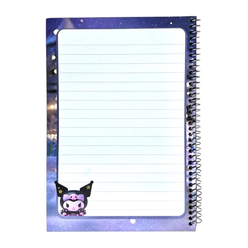 عکس شماره 3 : دفتر مشق 80 برگ آوان مدل حاشیه دار طرح کرومی زمستان کد lf1