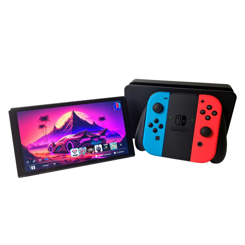 کنسول بازی نینتندو مدل قابل حمل  Jailbroken Switch OLED کپی خور