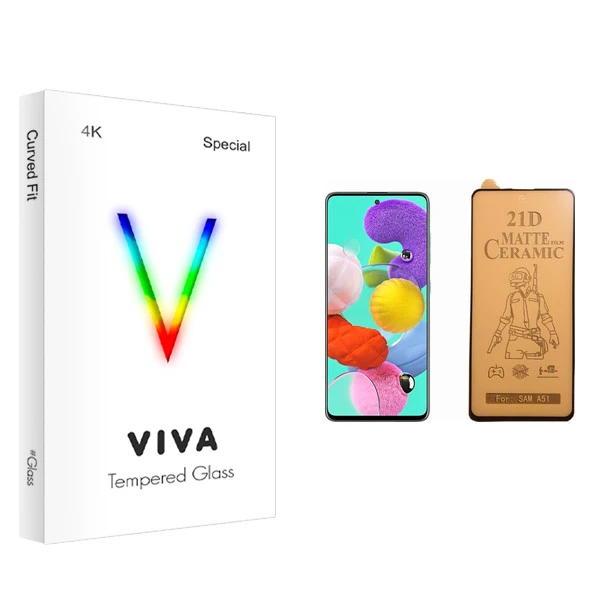 محافظ صفحه نمایش سرامیکی ویوا مدل 4K مناسب برای گوشی موبایل سامسونگ Galaxy A51