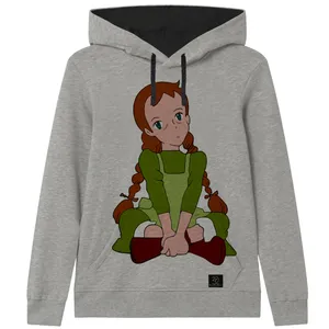 هودی دخترانه 27 مدل آنه کد V67 رنگ طوسی