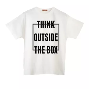 تی شرت آستین کوتاه مردانه مدل think outside the box