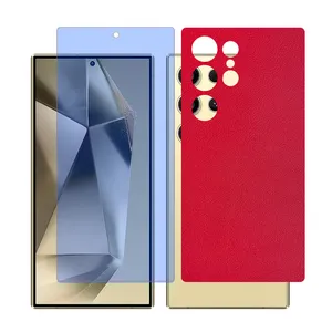 Glass Together model anti-blue screen protector for Samsung Galaxy S22 Ultra mobile phone with back cover sticker