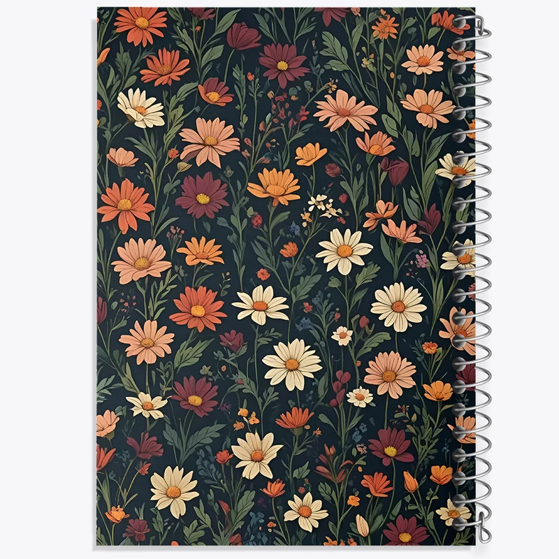 دفتر شطرنجی 50 برگ خندالو طرح گل گلی کد N2901