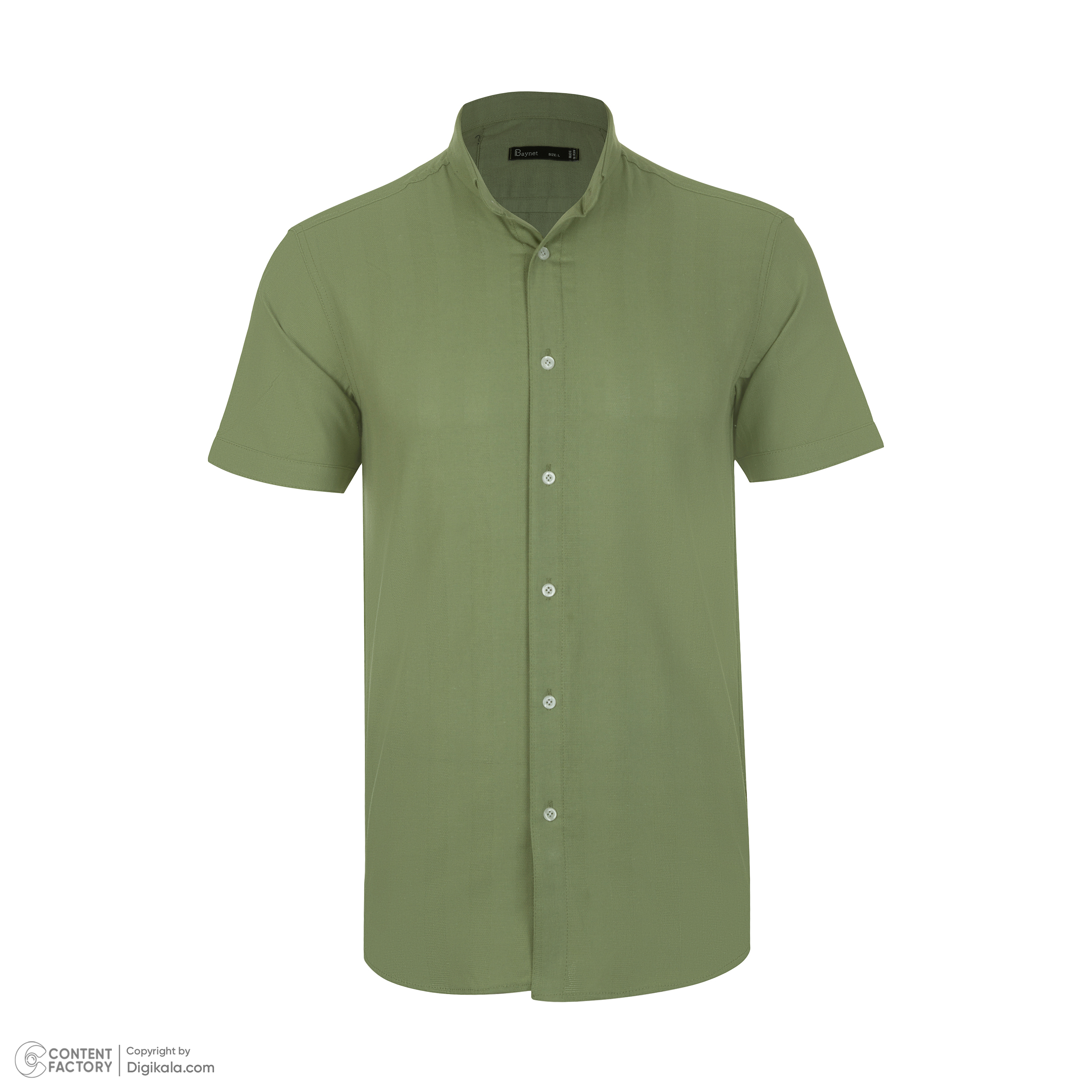 پیراهن آستین کوتاه مردانه باینت مدل 760 رنگ سبز -  - 2