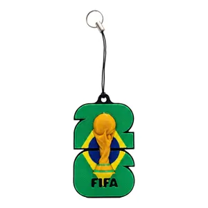 World Cup Keychains and Pendants 2026 Brazil Style