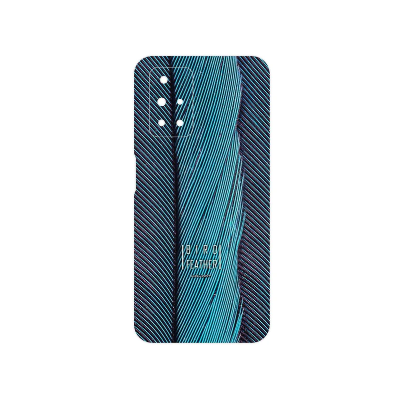 برچسب پوششی ماهوت مدل Turquoise feathers مناسب برای گوشی موبایل شیائومی Redmi 10