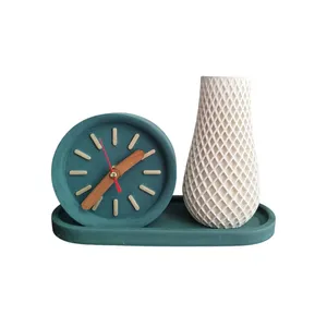 ست دو تکه دکوری بتنی مدل بهمن به همراه سینی