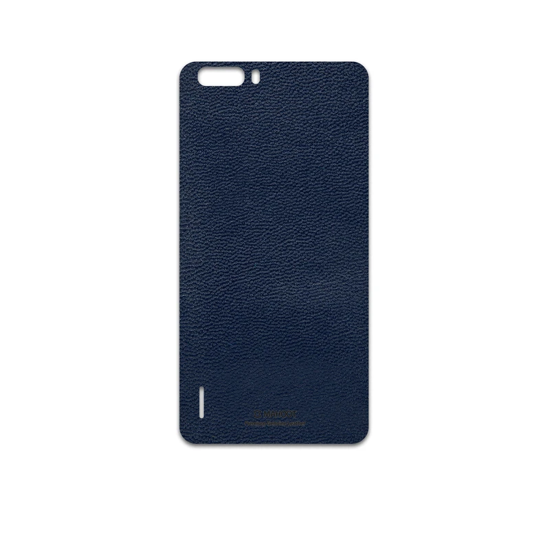 برچسب پوششی ماهوت مدل Deep-Blue-Leather مناسب برای گوشی موبایل آنر 6 Plus