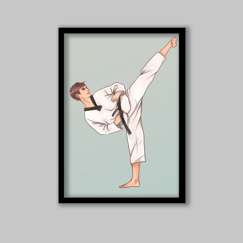 تابلو لیلیان طرح تکواندو کد LA-G10310-2