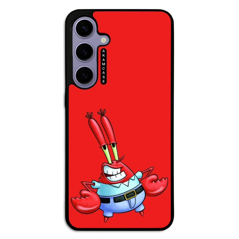 کاور آکام مدل AMC-WSGS24P-SPONGE BOB15 مناسب برای گوشی موبایل سامسونگ Galaxy S24 Plus