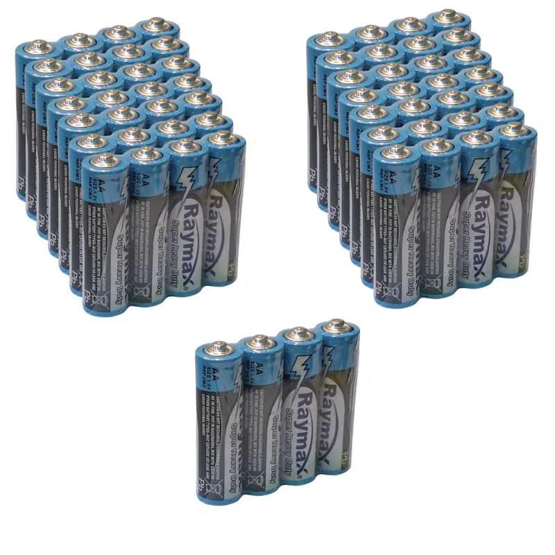 باتری قلمی رایمکس مدل SUPER HEAVY DUTY-4PCS بسته 60 عددی