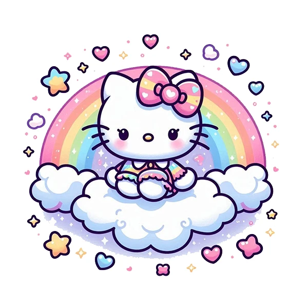  استیکر پارچه و لباس پاد آفرین طرح کیتی کد 4424